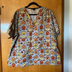 Pumpkin scrub top